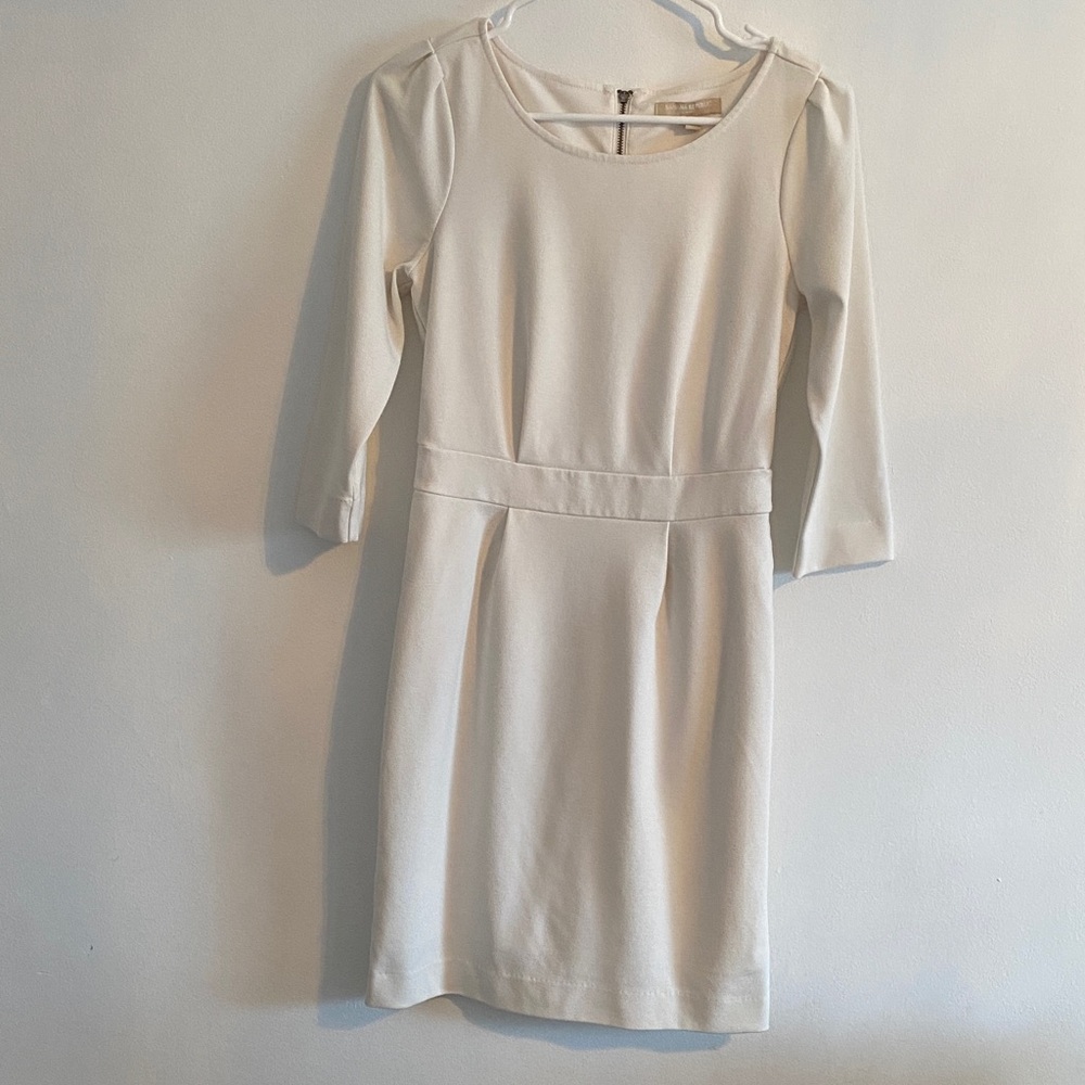 Banana Republic ladies midi white dress with zipper size 0